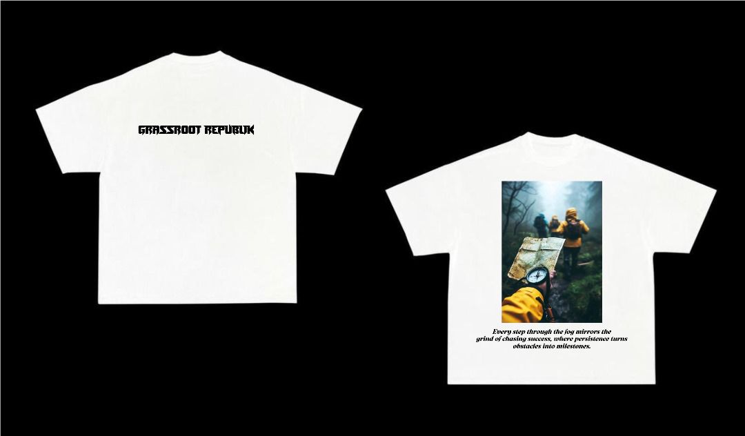 White Milestone Map Tee